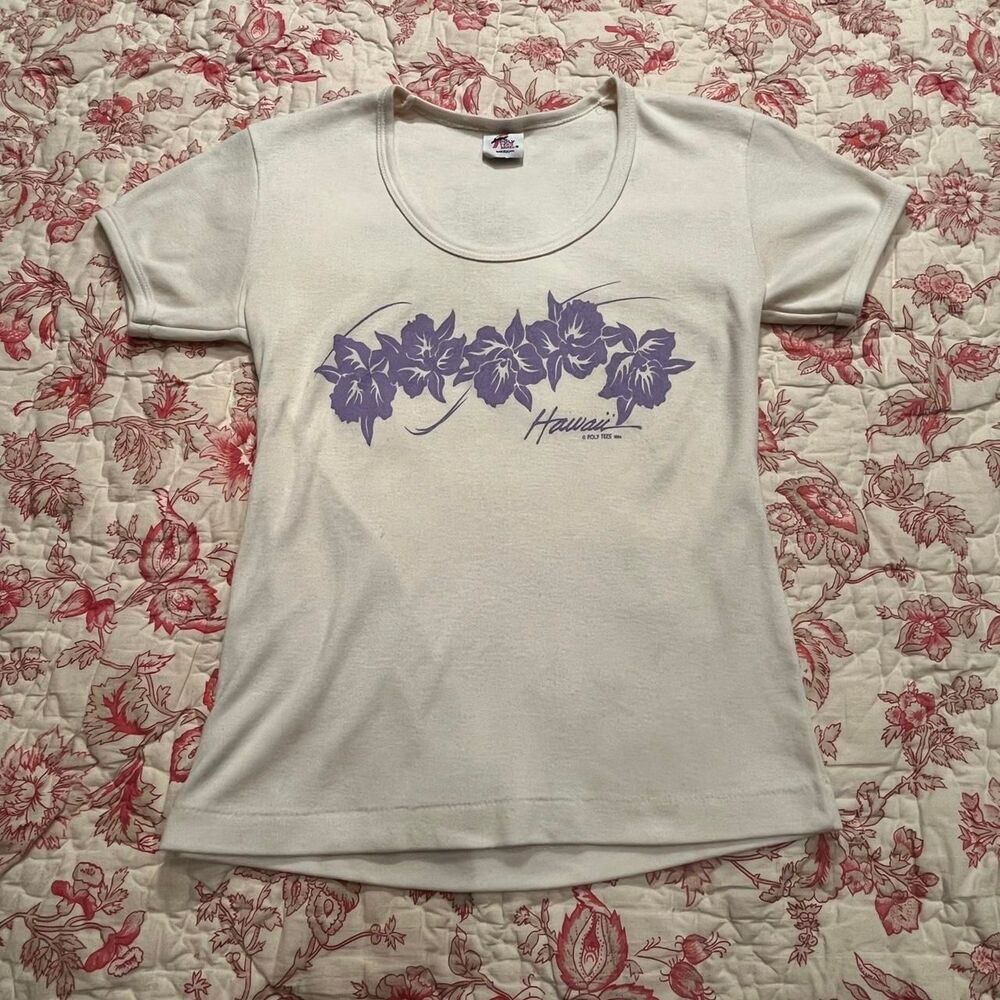 American-vintage Women's White and Cream T-shirt